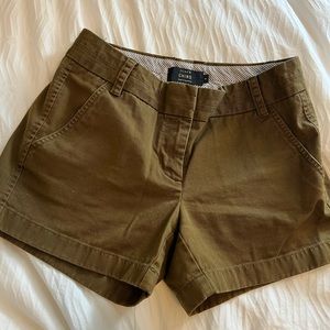 Jcrew Olive Shorts